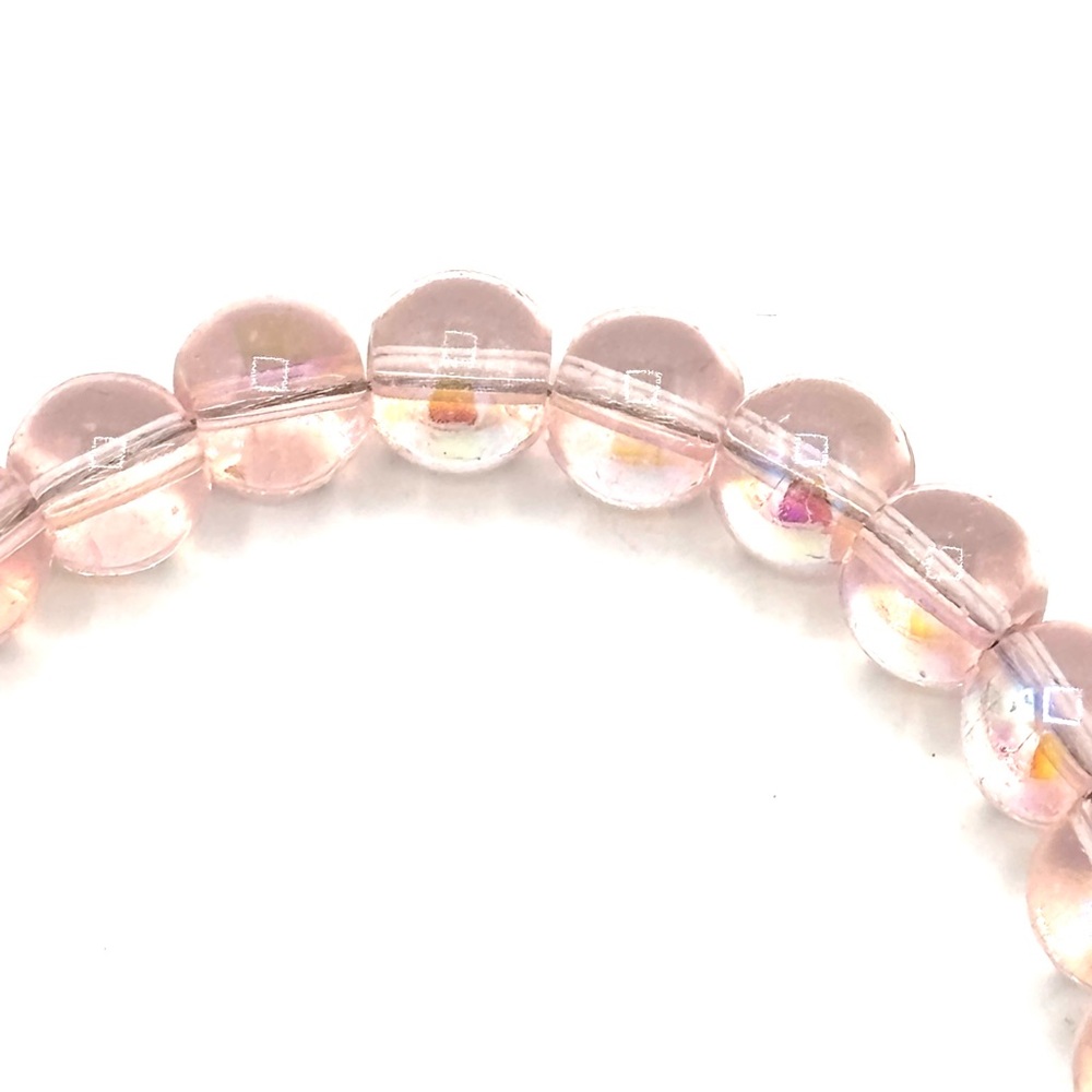 Hand Crafted Pink Beaded Bracelet with Flower Charm - Picture 8 of 11